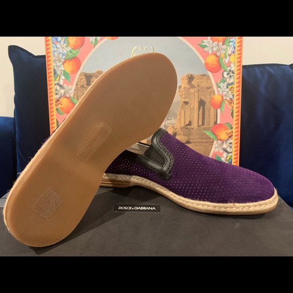 NEW Dolce & Gabbana purple loafers - Picture 2 of 4